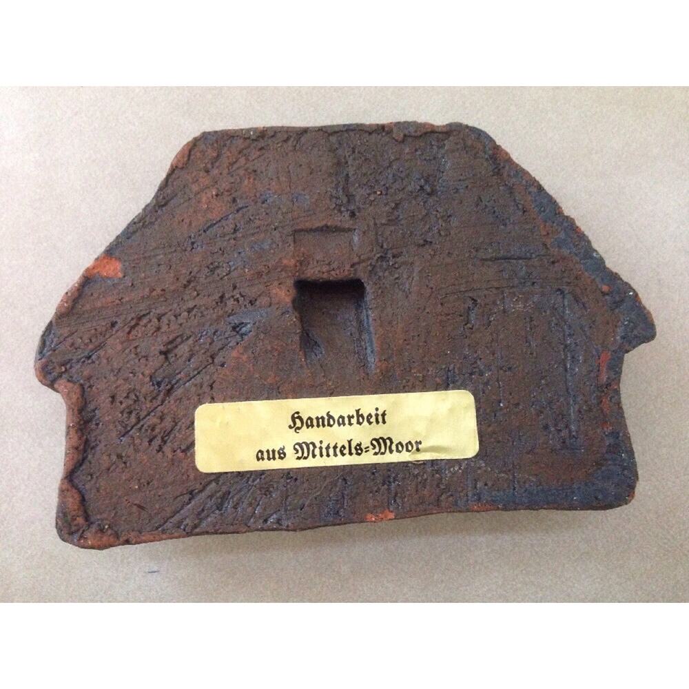 Handmade Terracotta Irish English Thatched Cottage Wall Hanging Folk Art Germany - Picture 2 of 3